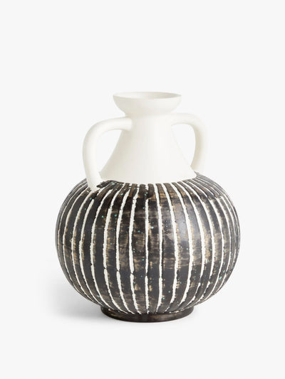 John Lewis & Partners Striped vase with handles at Collagerie