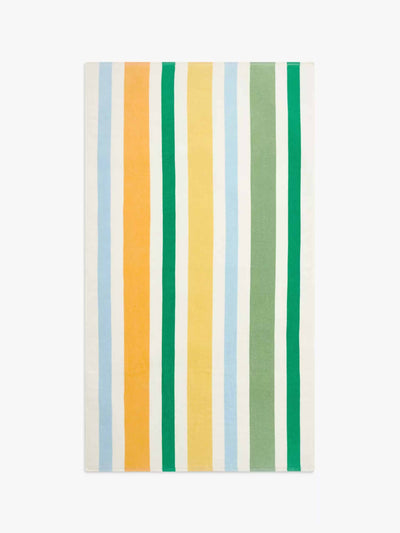 John Lewis & Partners Multi stripe beach towel at Collagerie