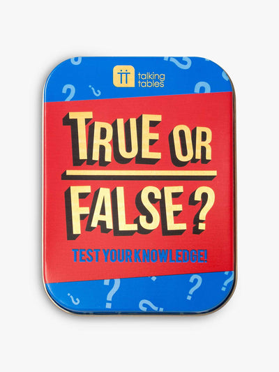 Talking Tables True or False game at Collagerie