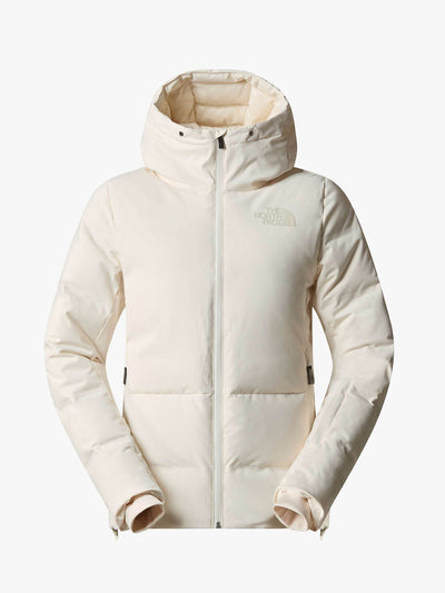 The North Face White hooded ski jacket at Collagerie