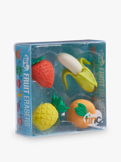 Tinc Fruit erasers (set of 4) at Collagerie