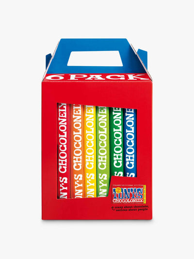 Tony's Chocolonely Rainbow chocolates (pack of 6) at Collagerie