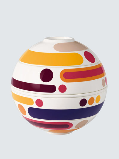 Villeroy & Boch Iconic La Petite Boule Miami stacking porcelain aperitif set (5 pieces) at Collagerie