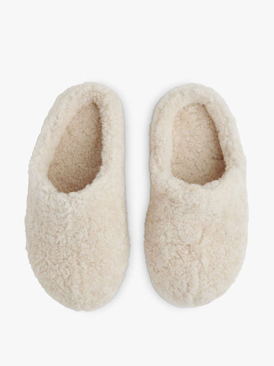 Whistles Sheepskin slippers at Collagerie