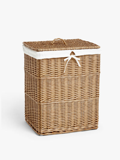 John Lewis & Partners Wicker laundry basket at Collagerie