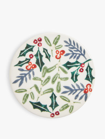 John Lewis Winter Foliage fine china coaster at Collagerie