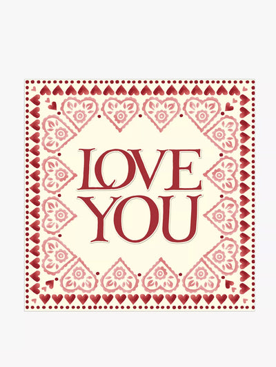 Woodmansterne Love Border Design Valentine's Day Card at Collagerie