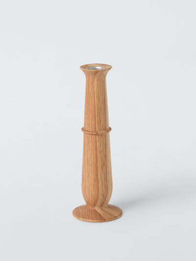 John Lewis & Partners Wooden candlestick candle holder at Collagerie