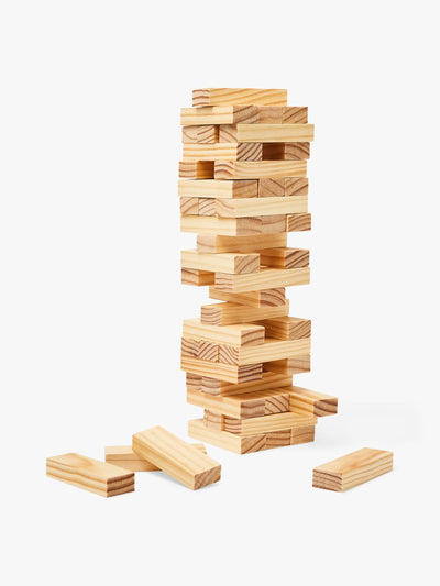 John Lewis & Partners Wooden topple blocks game at Collagerie