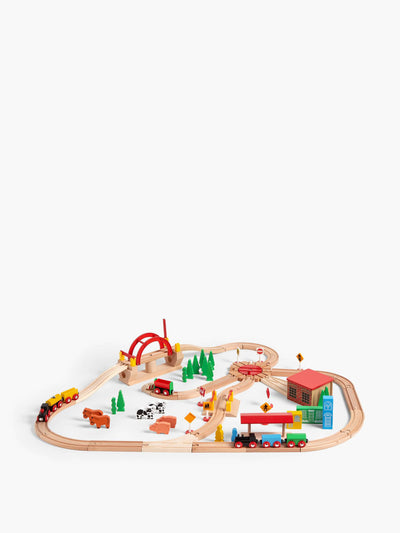 John Lewis & Partners Wooden train set at Collagerie