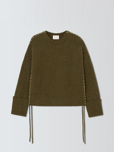 John Lewis x REJINA PYO High neck contrast stitch knit jumper at Collagerie