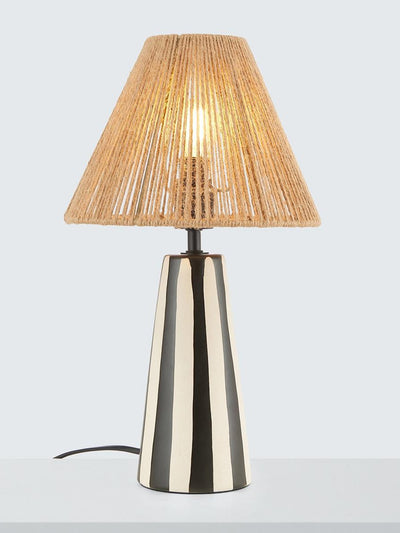 John Lewis & Partners Raya striped ceramic base table lamp at Collagerie