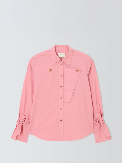 John Lewis x REJINA PYO Cuff tie detail cotton shirt at Collagerie