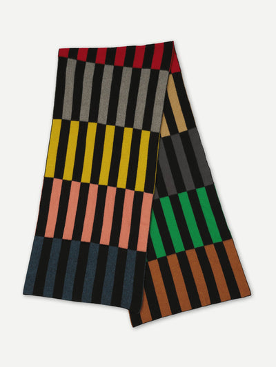 Jo Gordon Multicoloured brushed blanket scarf at Collagerie