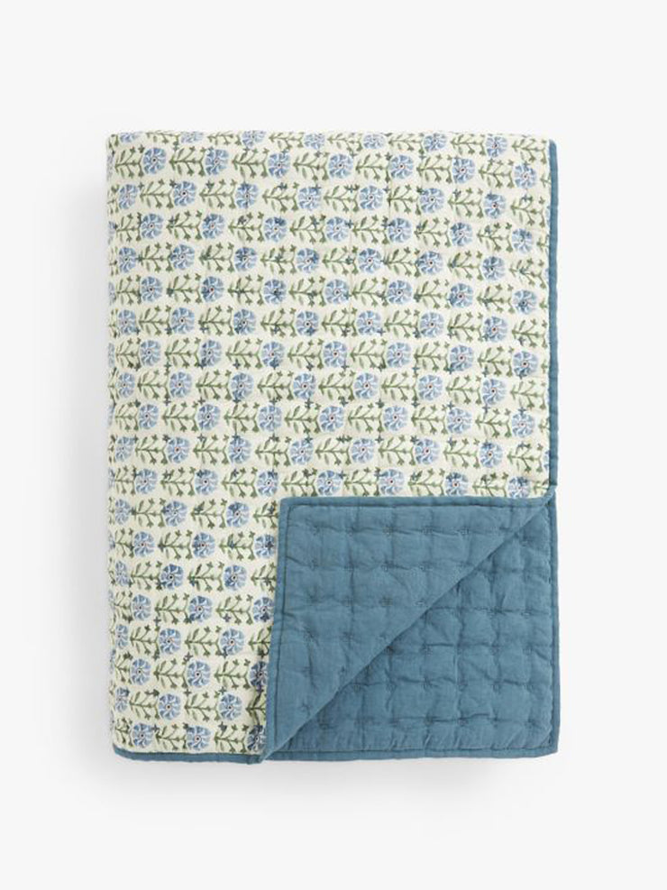 Aria reversible quilted bedspread