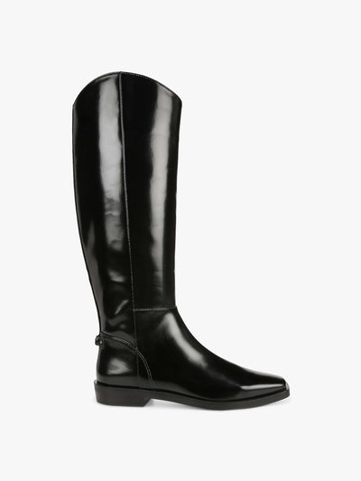 Sam Edelman Black leather knee-high boots at Collagerie