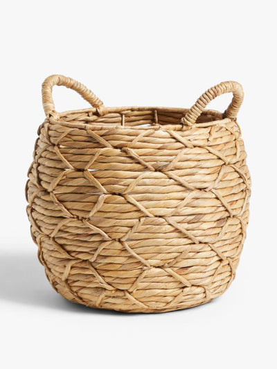 John Lewis & Partners Patterned weave water hyacinth planter at Collagerie