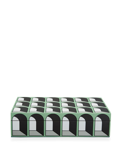 Jonathan Adler Large Arcade lacquer box at Collagerie