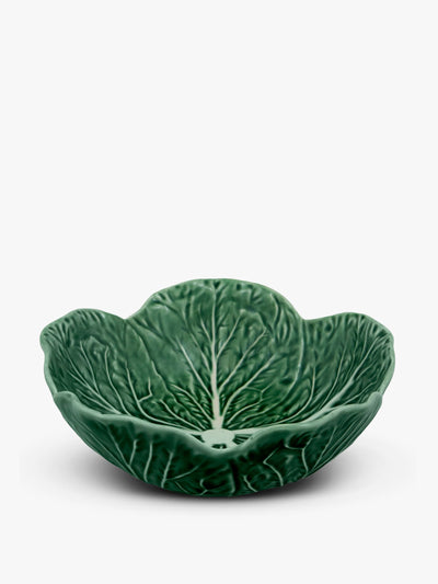 Bordallo Pinheiro Cabbage earthenware serving bowl at Collagerie