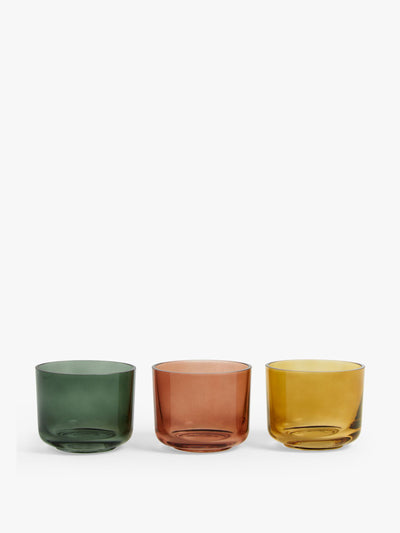 John Lewis & Partners Spring glass tealight holders (set of 3) at Collagerie