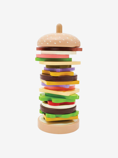 JoJo Maman Bébé Wooden burger stacking toy at Collagerie