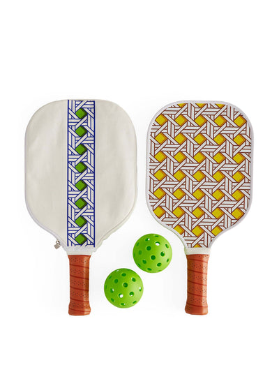 Jonathan Adler Basketweave pickleball set at Collagerie
