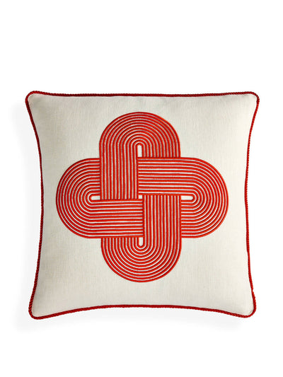 Jonathan Adler Pompidou red plus cushion at Collagerie