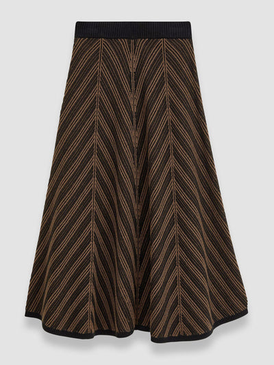 Joseph Chevron ribbed skirt at Collagerie