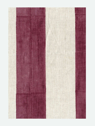 Kate Loudoun Shand Evelyn Stripe textile in Winter Rose at Collagerie