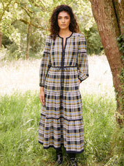Cotton seersucker Katie maxi dress Clothing Cefinn    - Collagerie