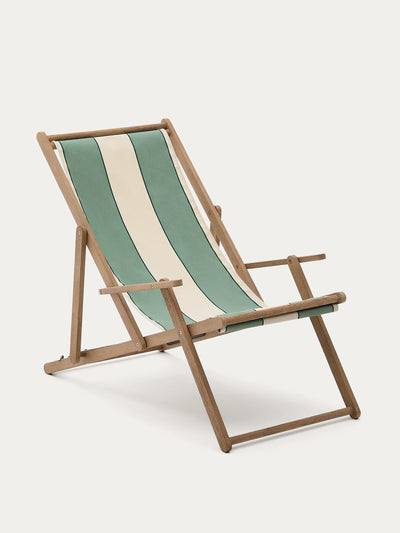 Kave Home Vilara outdoor folding deck chair at Collagerie