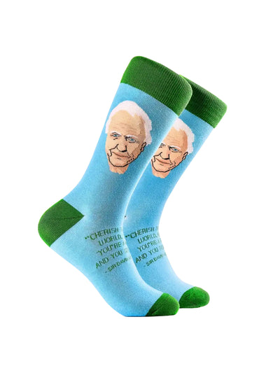 Kew Sir David Attenborough cotton socks at Collagerie