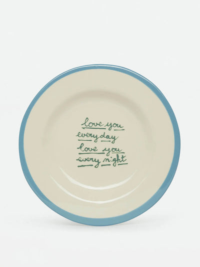 Laetitia Rouget Love You Everyday dessert plate at Collagerie