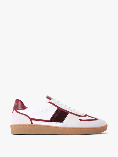 Kurt Geiger London Lloyd sneakers in white and red at Collagerie