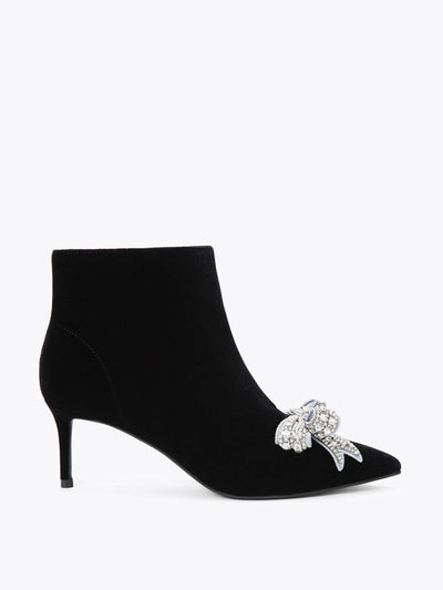 Kurt Geiger Belgravia bow ankle boots at Collagerie