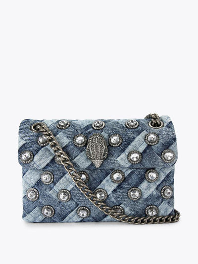 Kurt Geiger Mini denim kensington bag at Collagerie