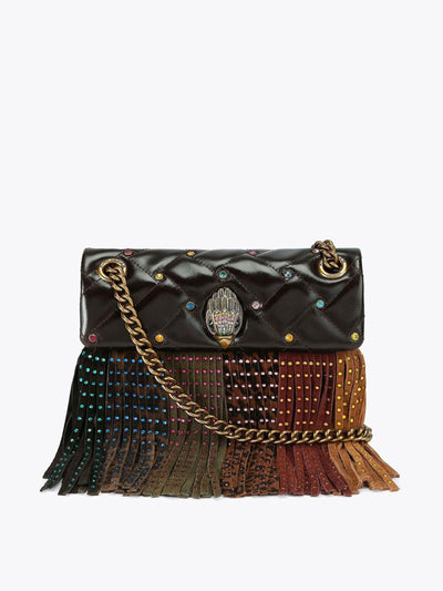 Kurt Geiger Mini kensington fringe bag at Collagerie