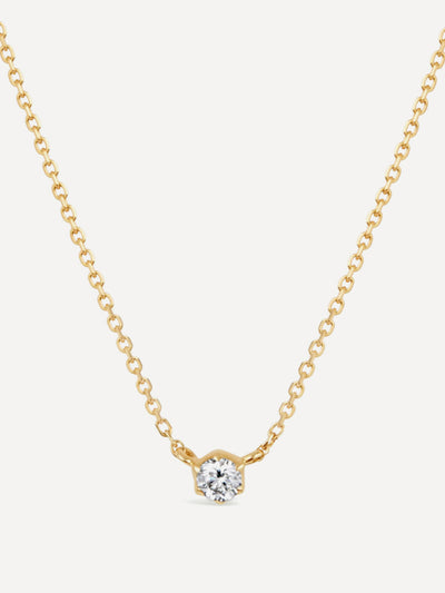 Dinny Hall Elyhara small diamond pendant necklace at Collagerie