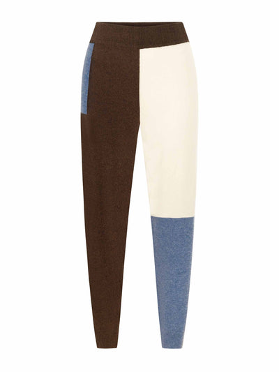 Labeca London Colour block cashmere joggers at Collagerie