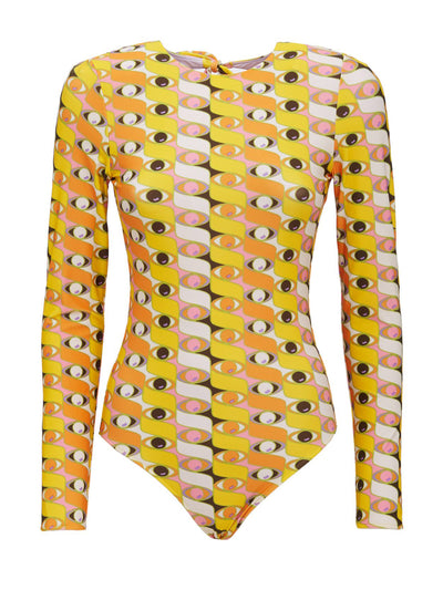 La DoubleJ Third Eye surf suit in yellow at Collagerie