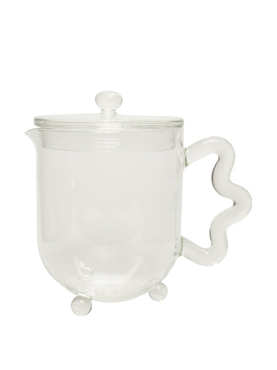 Sophie Lou Jacobsen Bloom clear glass teapot at Collagerie