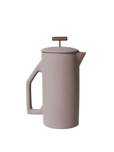 La Gent Yield grey ceramic french press at Collagerie