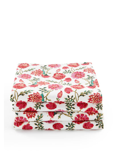 La Redoute Interieurs Bhojan floral cotton napkins (set of 4) at Collagerie