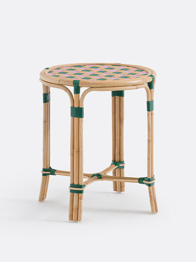 La Redoute Interieurs Bianca rattan and woven resin side table at Collagerie