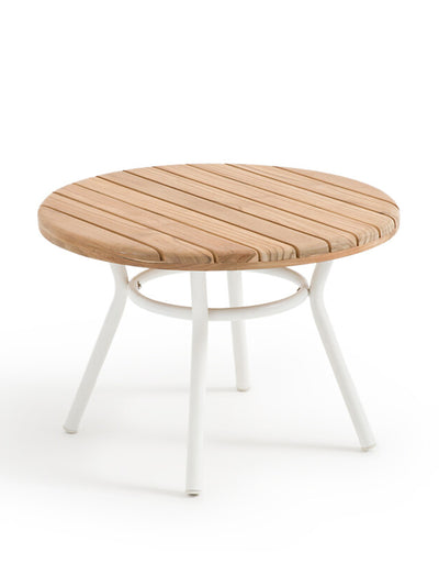 La Redoute Interieurs Chassagne teak and aluminium garden coffee table at Collagerie