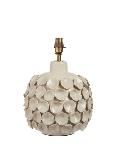 ÉDITÉ Boryn table lamp in ivory crackle glaze at Collagerie