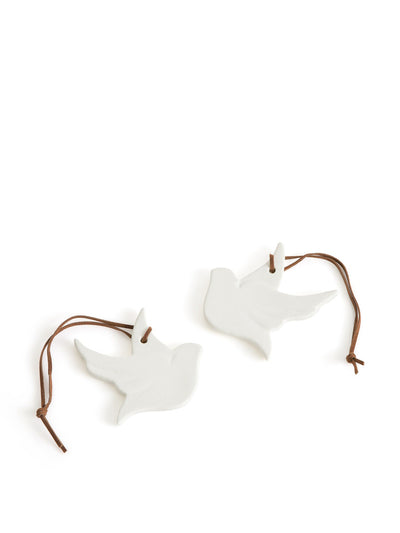 La Redoute Interieurs Caspar porcelain bird tree decorations (set of 2) at Collagerie