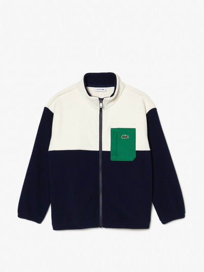 Lacoste Colour block zip-up sweatshirt at Collagerie