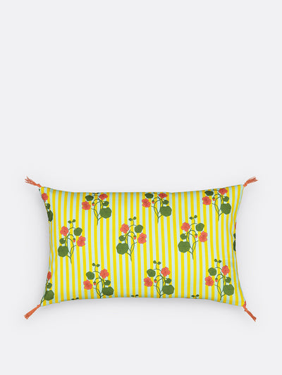 La Redoute Interieurs Lena Nasturtium/striped cushion cover at Collagerie