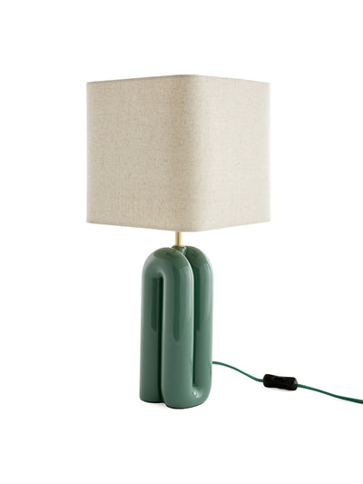 La Redoute Interieurs Malo ceramic & linen table lamp at Collagerie